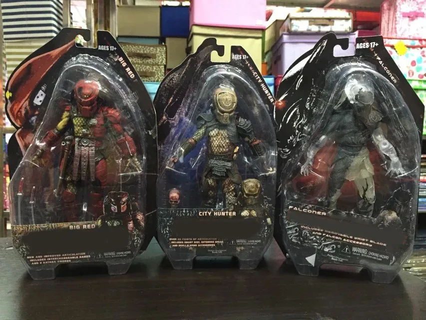 NECA City Hunter Big Red Falconer alien vs хищник, ПВХ фигурка Коллекционная модель игрушки 18 см KT1913