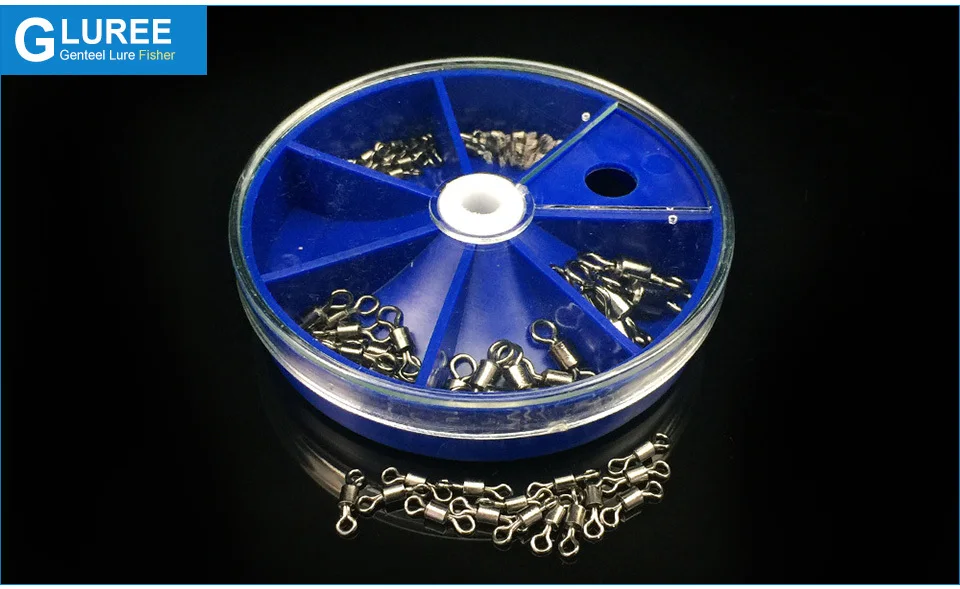 GLUREE-75PcsBox-Stainless-Steel-Fishing-Swivel-Set-Snap-Ball-Bearing-Lock-Rolling-Swivel-Connector-Hook-Fishing-Accessories-Kit_07