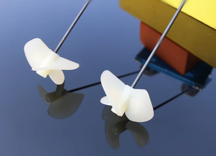2 мм * 28/36/42 hélices CW CCW 3 cuchillas hélice eléctrica de Nylon tres hojas/paleta para DIY maquetas barcos ejes|Детали и