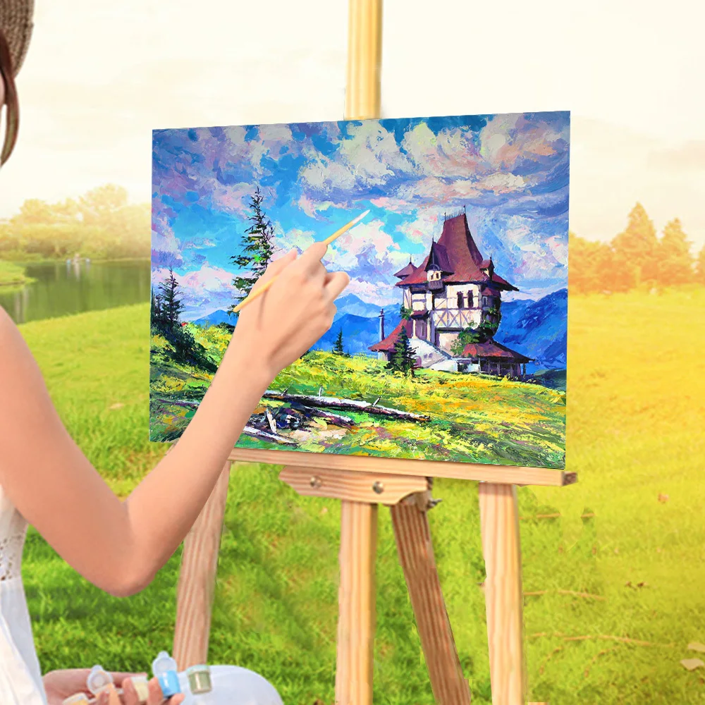 

Landscape Untitled DIY Paint By Numbers Package Acrylic Paints 50*70 Painting On Canvas Home Decor Children Drawing