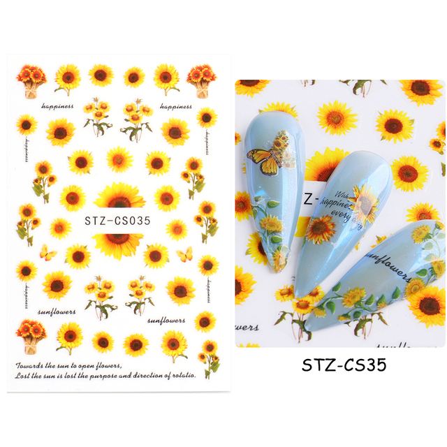 Golden Curve Marble Line Nail Sticker Irregular Swirl Striping Slider Charm Nail Design Gel Polish Decal Manicure LESTZ-CS067