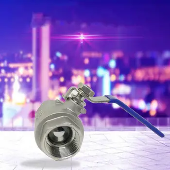 

304 1/2\" 3/4\"1\" 2P two piece stainless steel full diameter ball controller C90A