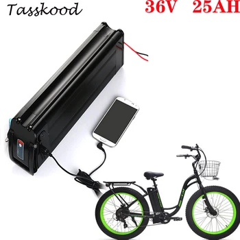 

USB Silver fish ebike batterie 36v 25ah Lithium ion Battery for bicicleta eletrica Batería 36v 25ah 1000w bafang li-ion battery