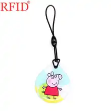 UID S50 1K 13,56 Mhz сменный перезаписываемый IC карты водонепроницаемый клей мультфильм брелок NFC Брелок для контроля доступа 1 шт