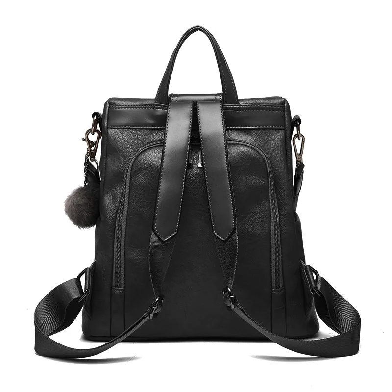 Модный качественный кожаный женский рюкзак с защитой от воровства, Большой Вместительный школьный рюкзак для девочек-подростков, мужские дорожные сумки