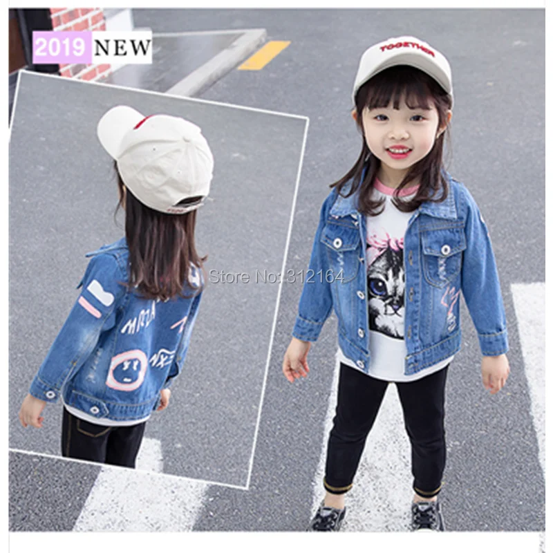[Bosudhsou] ZH-1 Baby Boy Jacket Coat Girl Spring Autumn Long Sleeve Denim Outwear Toddler Kids Jean Jackets Children Clothing