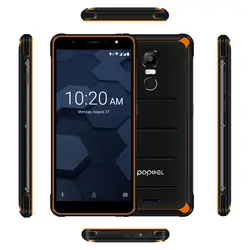 2020 Poptel P10 разблокирован смартфон повышенной прочности 5,5 дюймов 8-ядерный 4 Гб + 64 Гб 3600 мАч NFC Горячая распродажа! смартфон нарядный костюм/бла...