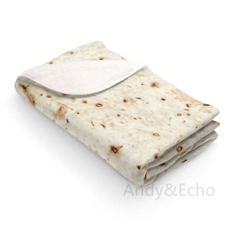 Флисовое одеяло в новом стиле Burrito воздушное покрытие вязаное покрывало простыня