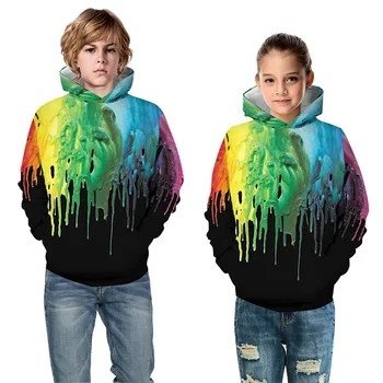 

Colorful Printed Hooded Sweatshirts Baby Big Girls Boys Hoodies Clothing New 2020 Cotton Long Sleeve Hoody Tops Unisex Outerwear