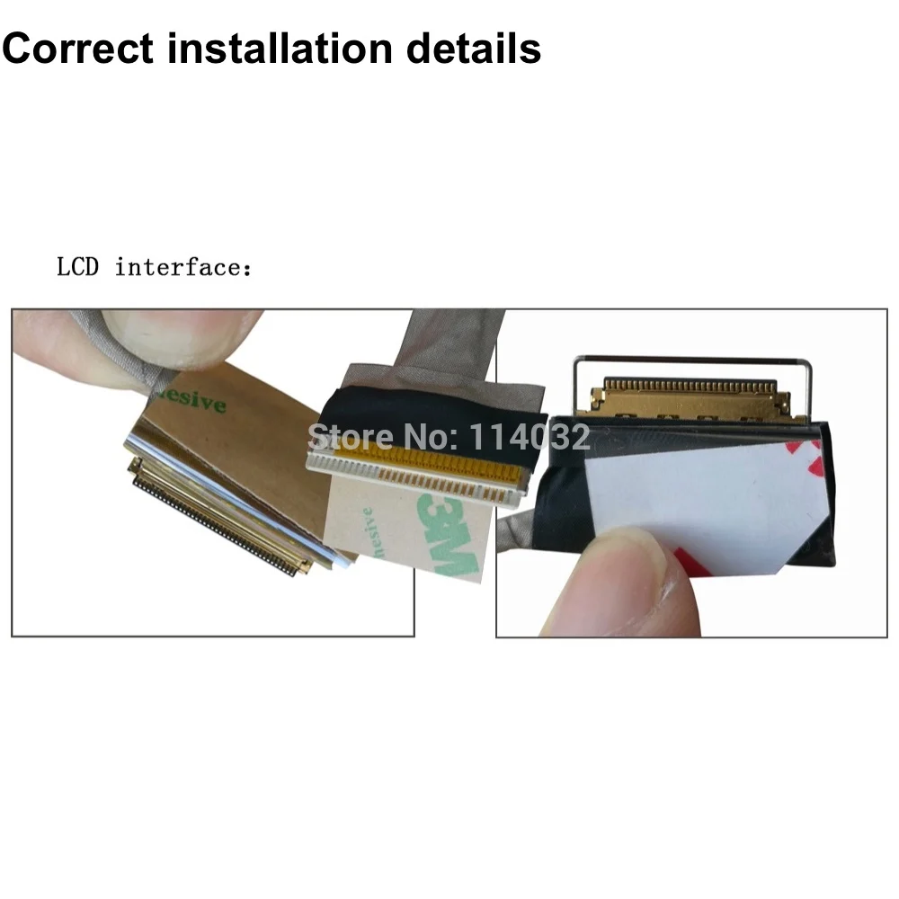 LVDS LCD Panel cable support for Motherboard D2700MT for 40 pin ipex  connector 6 bit lcd screen