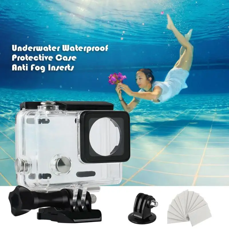 Для GoPro Hero 3+ 4 подводный водонепроницаемый защитный чехол противотуманные вставки для дайвинга 45 м защитный чехол для камеры