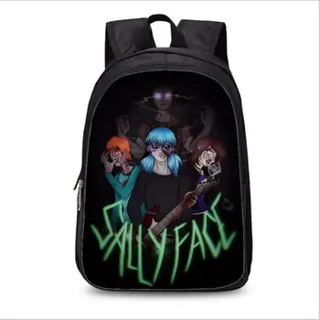 

New Sally Face Accessories Bookbag Funny Backpack Games mochila Teenager Back to School bag cool backpack school