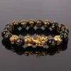 Wealth and Good Luck Chinese Fengshui Pixiu Bracelet Unisex  Wristband Men Women Bracelets Obsidian Beads Bracelet Jewelry Gift ► Photo 1/6