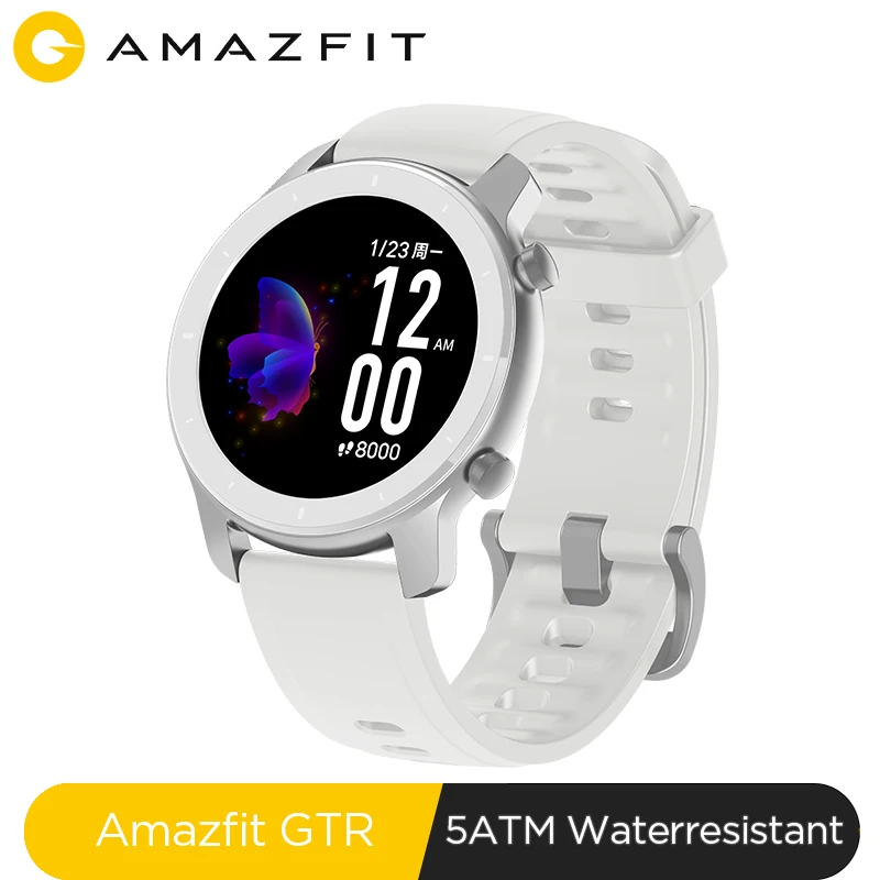 $139.99 Stock Global Version New Amazfit Gtr 42Mm Smart Watch 5Atm Smartwatch 12Days Battery Music Contr