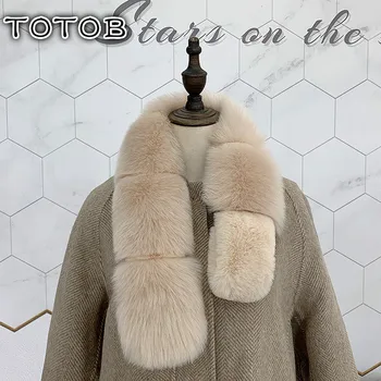 

2019 new fox fur scarf women autumn and winter plush Korean version of Japanese solid color wild imitation fur thick scarf