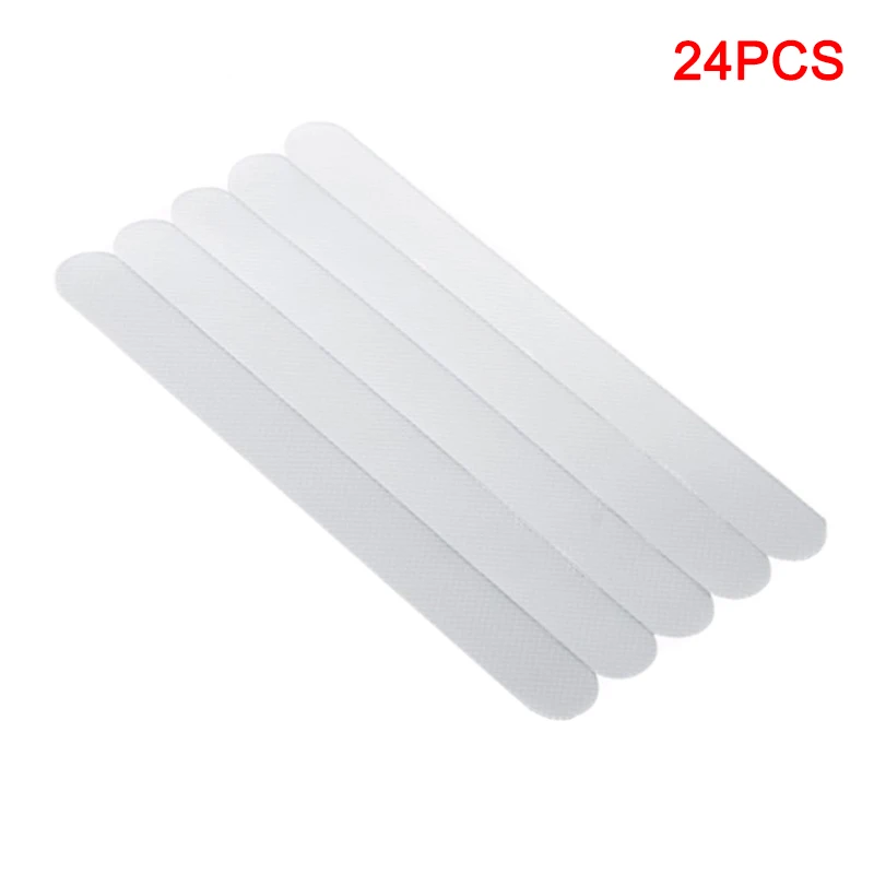 24pcs Противоскользящие наклейки для ванной, полоски для душа, накладки для пола, защитные ленты, коврики для ванной комнаты TP899 - Цвет: 24pcs