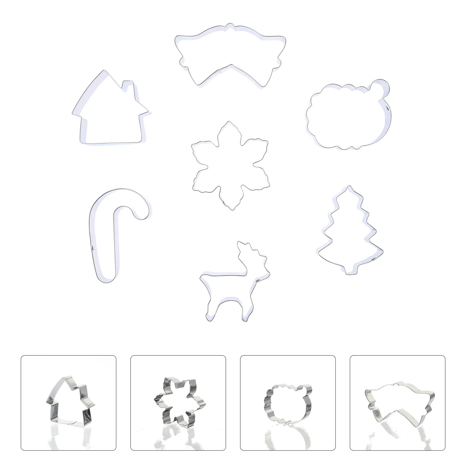 7 шт. Рождественские Формы мультяшная форма для выпечки из нержавеющей стали