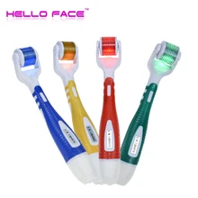 Hello Face СВЕТОДИОДНЫЙ Дерма ролик фотон микро иглы терапия для пигментации мезороллер микроиглы машина уход за кожей лица инструмент