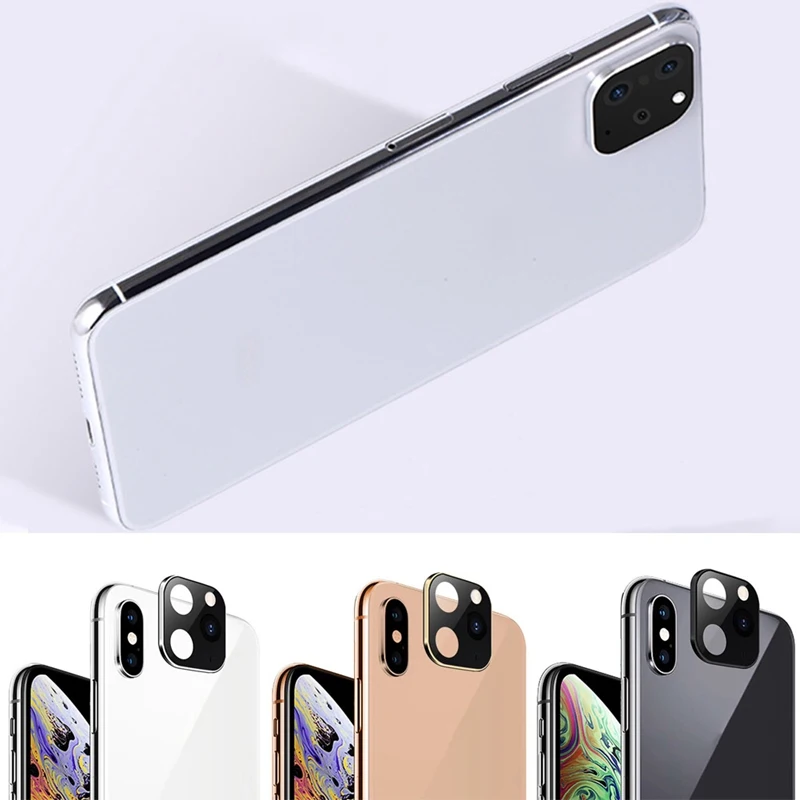  Geändert Metall Aufkleber Kamera Objektiv Sekunden Ändern Abdeckung Für iPhone 11 Pro Gefälschte Ka