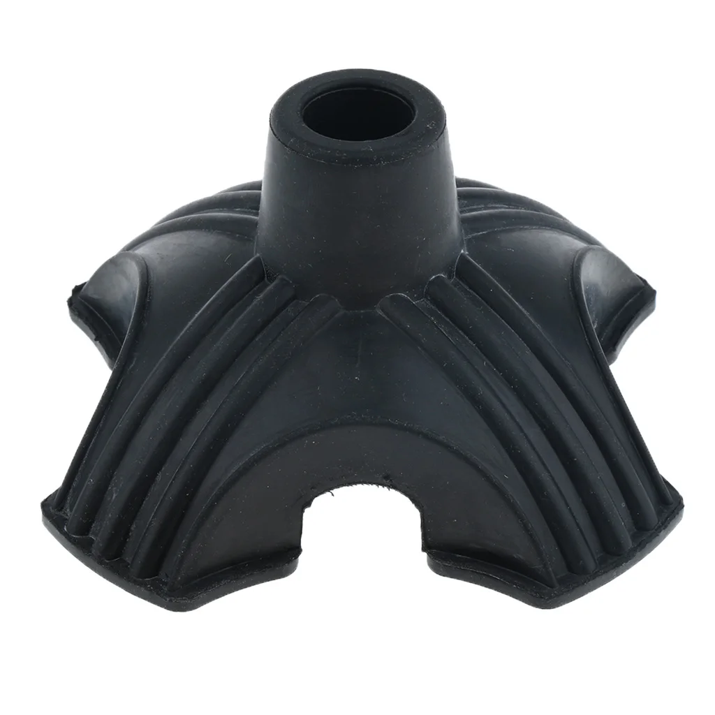 Anti Slip Quadruple Rubber Replacement Tip Support Base For Cane  Crutches 7/8 Inches 22mm