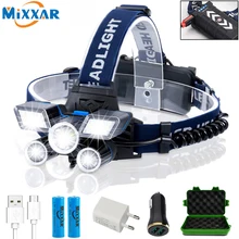 

ZK20 LED Headlamp High Lumens (21 LED) Ultra Bright 9 Modes Headlight USB Rechargeable Flashlight Waterproof Camping Fishing