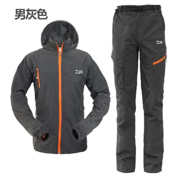 

DAIWA Jacket 2020 Breathable Fishing Waterproof Sun UV Protection Outdoor Men Windproof Jackets Set Sports Fishing Jacket Pants