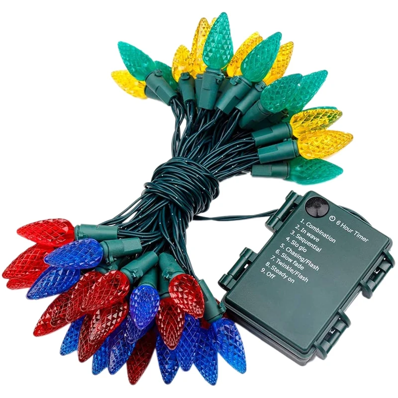

Outdoor Light String, Strawberry Light String 5M 50 Led Fairy Light Indoor Garden Christmas Decoration Bulb Light