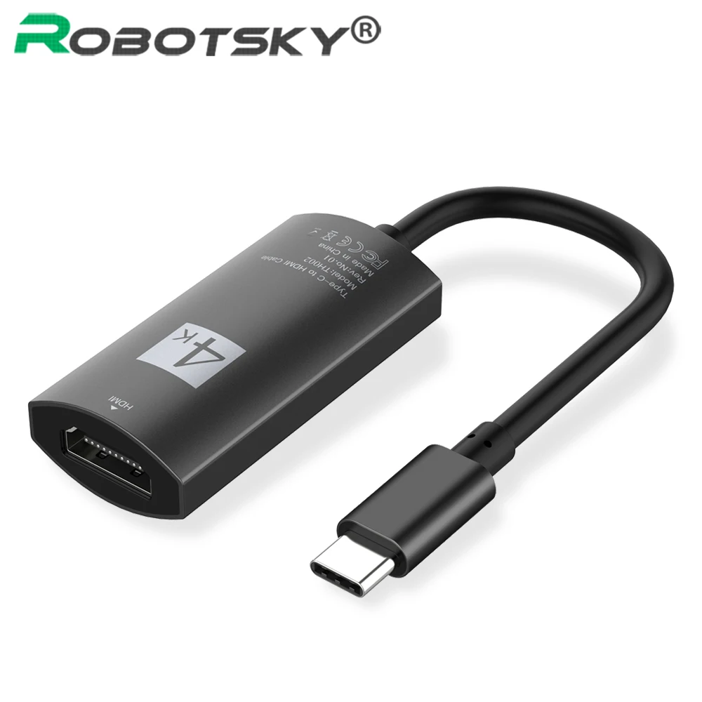 

USB Type C to HDMI Converter 4K*2K USB C USB-C Adapter Cable For Samsung Galaxy S8 S9 Note 8 For Huawei P20 Mate 10
