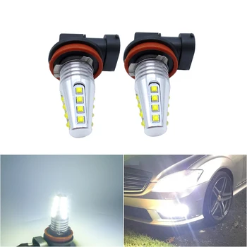 

2x Auto H11 LED Fog Light H8 9005 9006 HB3 HB4 DRL Lamp For Mercedes W211 W203 W204 W210 Honda Civic Accord Crv Fit White