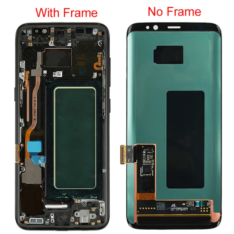 Оригинальный Для Samsung Galaxy S8 LCD с рамкой Super Amoled G950F G950U сенсорный экран Plus G955F G955U в