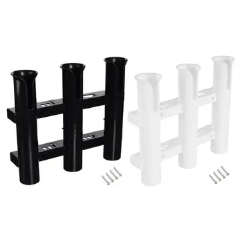 

Marine Boat Yacht Kayak Fishing Vertical 3 Link Rod Holder Organiser Pole Tube Mount Bracket Socket Rack Lure Pliers Storage