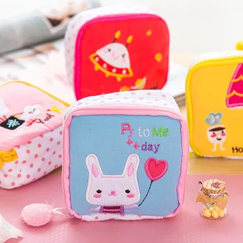 

Z Cartoon Sanitary Napkin Storage Bag Cotton Napkins Dispenser Bag Large Capacity Aunt Towel Bag Storage Bag