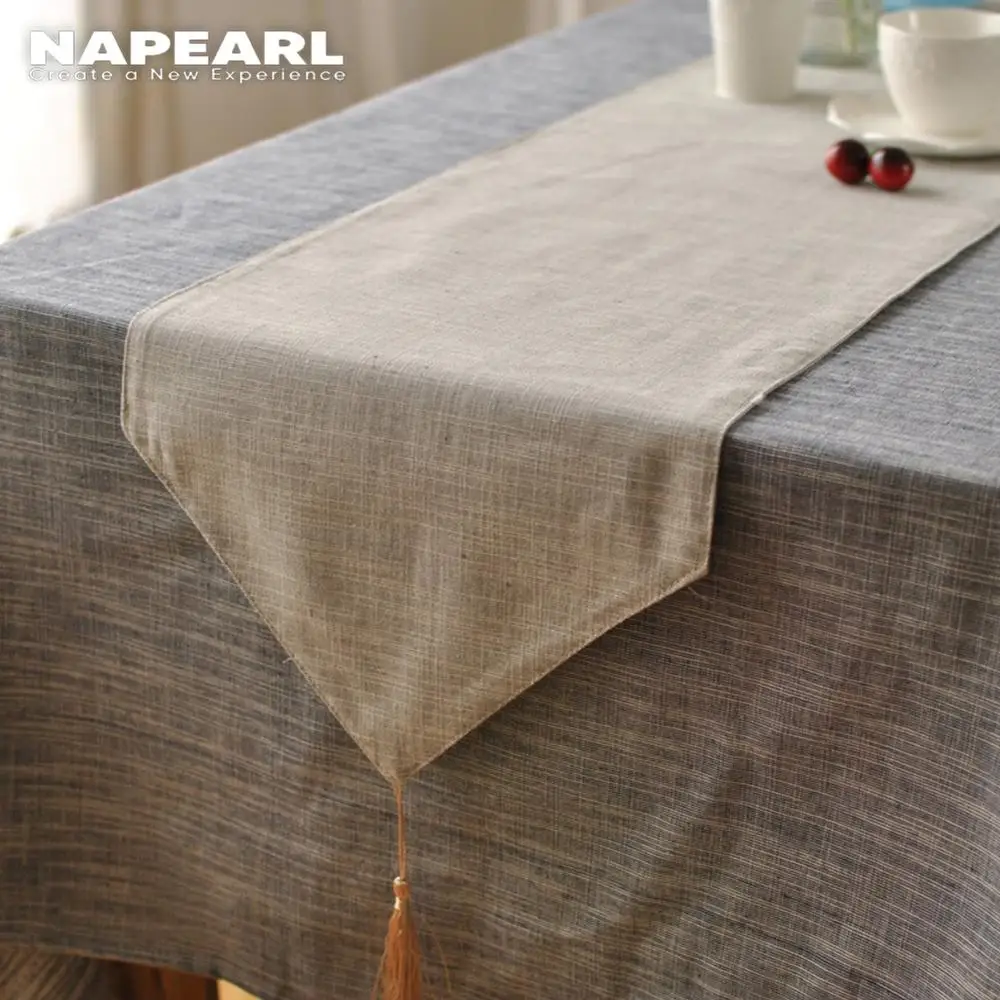 NAPEARL Japanese Style Plain Solid Color 100 Cotton Blue Grey 30x180cm