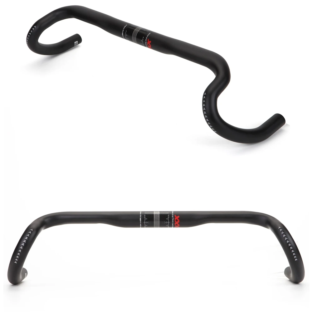 Carbon Gravel handlebar Big Flare Bar Cycle cross Road Bike handlebars 380/400/420/440mm carbon fiber bicycle handle bicycle handlebar