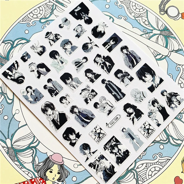 TSC-293 TSC-287 Japanese cartoon anime clown character 3D Back glue Nail Art Stickers Decals Sliders Nail ornament decoration TSC-139 N