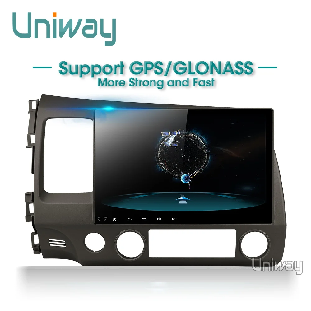 Uniway ALSY1071 2G+ 3 2G android 8,1 автомобильный dvd для honda civic 2006-2011 2008 автомобильный Радио gps навигация стерео автомобильный dvd-плеер