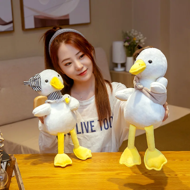 

Hot New Huggable Kawaii Mother and Kid Ducks Plush Toy Lifelike Animal Stuffed Doll Toys for Children Baby Girls Birthday Gift