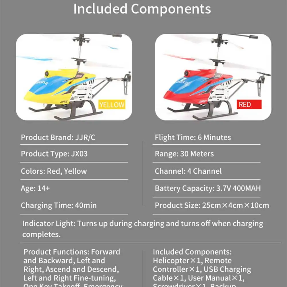 Jjrc Jx03 дистанционный вертолет 2,4G высокой четкости Wifi Аэрофотосъемка камера Взрывная детская игрушка