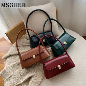 

MSGHER PU Leather Crossbody Bags For Women 2020 Fashion Mini Shoulder Messenger Bag Lady Travel Chain Handbags