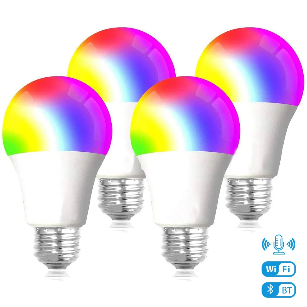 

LED Light Bulbs for Home Lamp E27 B22 RGB Bulb 5-20w RGBW Night Light for Home Decoration Lampara Color Changing Light Bulb