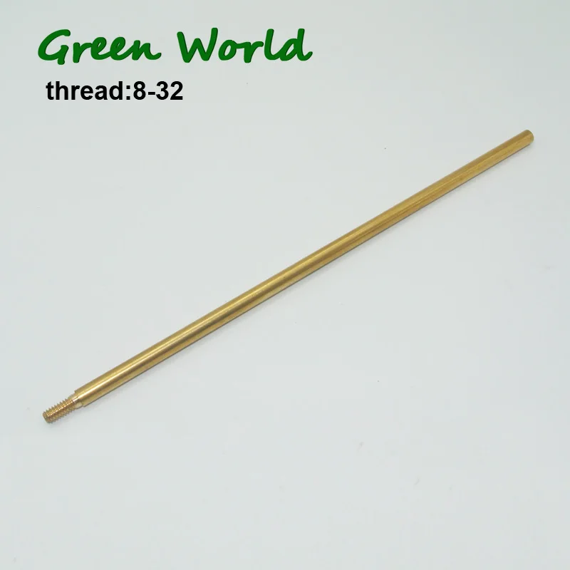 solid brass rod Зеленый мир 1 шт./лот латунный стержень, замена или дополнительные стержни для снайперской винтовки резьба 8-32 - Цвет: solid brass rod
