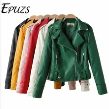 Модная женская куртка на молнии из искусственной замши черного и красного цвета винтажное пальто с длинными рукавами байкерская куртка с отложным воротником