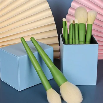 

11pcs Professional Makeup Brushes Foundation Powder Eyeshadow Highlight Eyebrow Brush Natural Hair Makeup Brush set with Bag 20#