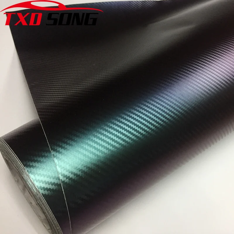 FILM VINYLE CARBONE 3D CAMELEON 150 x 200 cm