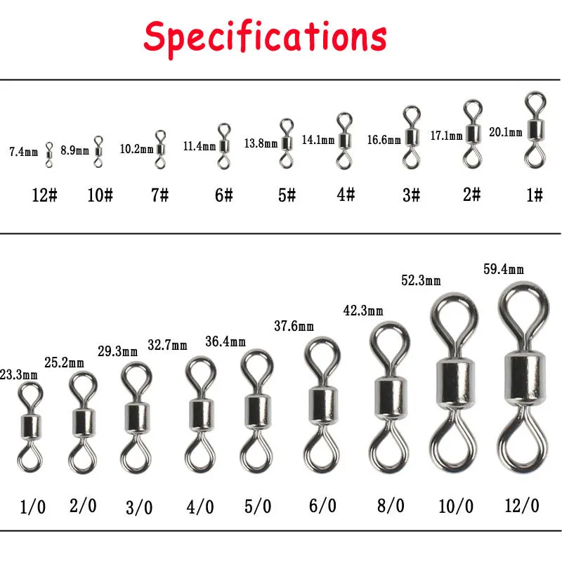 100 шт. черный 8 Форма Вращающийся шарнир для рыбалки поворотный крюк с защелкой соединитель двойное твердое кольцо рыболовный аксессуар Клеммная Снасть
