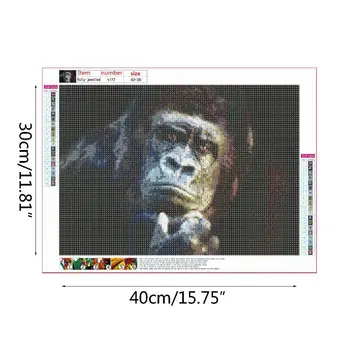 

5D Diamond Painting Kit for Adult Drill Paint Pictures Arts,3-Pack,Dog,Orangutan H55E