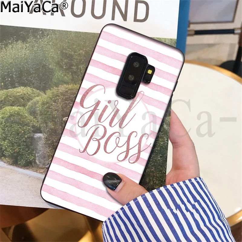 MaiYaCa Boss девушка леди ТПУ Мягкий силиконовый чехол для телефона чехол для samsung S9 S9 плюс S10 S6 S6edge S10plus S7 S7edge S8 S8plus