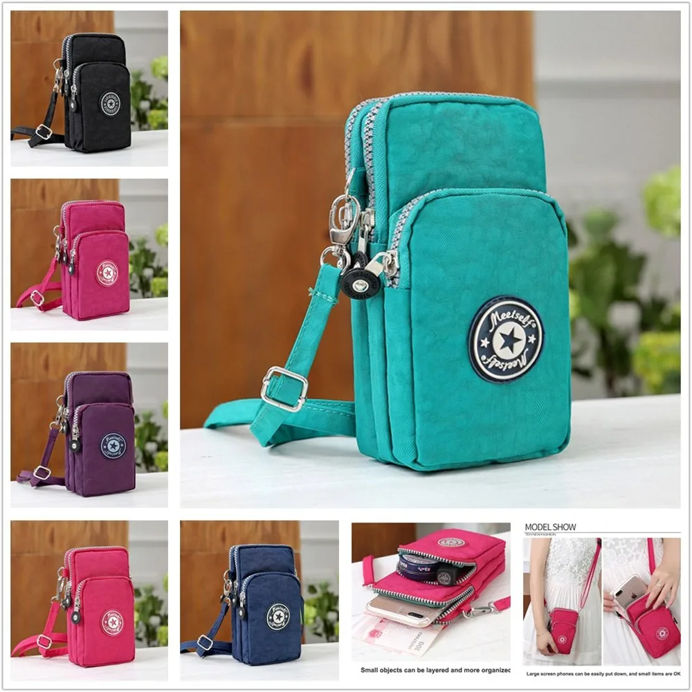 

Mobile Phone Cloth Bag Messenger Bag For Cubot J7 J5 J3 Pro Magic/Power P20 Shoulder Bag Waterproof Wrist Wallet Bag Cover Case