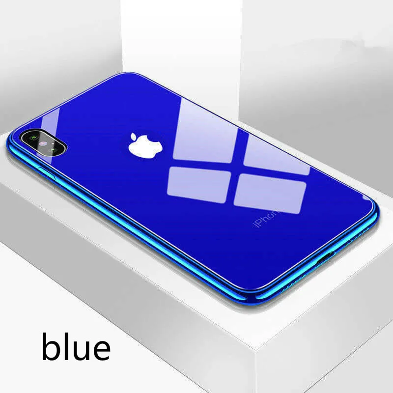 Синий Роскошный чехол для IPhone 8, чехол для IPhone 6, 7, 8 Plus, чехол для IPhone XS MAX, чехол для IPhone 11promax - Цвет: Синий