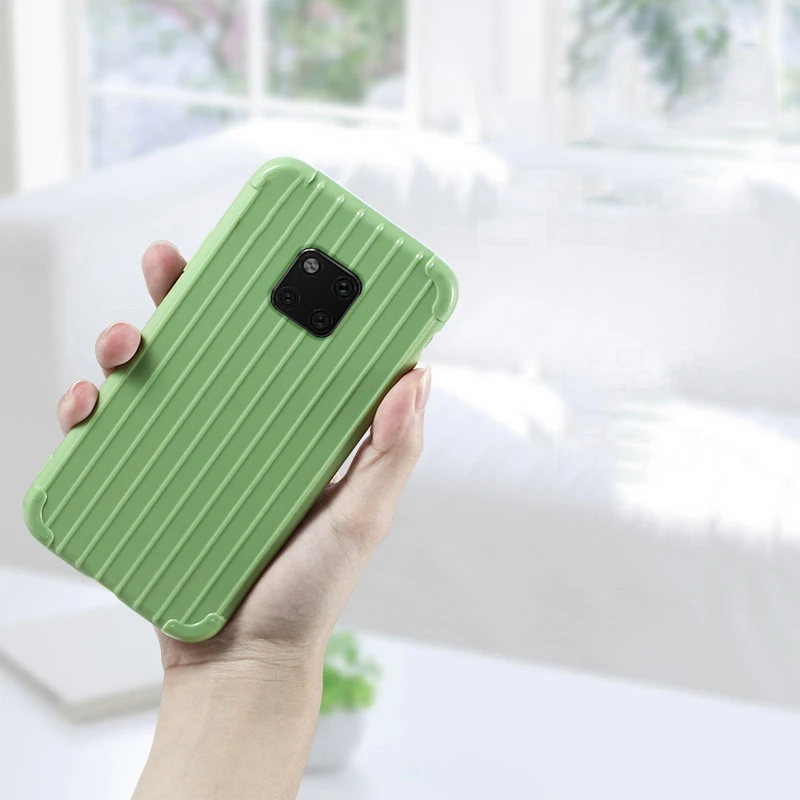 Роскошный багажный чехол для huawei mate 20 pro, Модный милый чехол для костюма, чехол для багажника из ТПУ, силиконовая задняя крышка для huawei mate 20 pro Coque